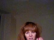 Hot redhead sings a song