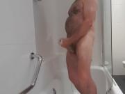 Hot shower and cumshot