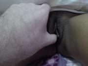 rubbing wife's pussy until she cums hard