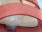 Fucking wife's new shoe cum shot
