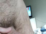 Rubbing and Squeezing My Cock Swollen Head Throbbing