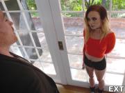 Goth teen Chloe Carter gets both of her holes destroyed