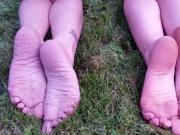 Sexy soles in the park