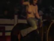 Topless bull rider