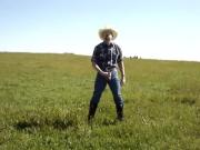 Cowboy in the wide open spaces