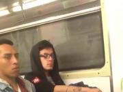 Jerks off in train