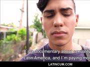 Young Straight Latino Boy Cash To Fuck Gay Filmmaker Outside
