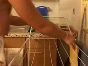 Amateur mature in kitchen 