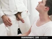 MormonBoyz-Older priest masturbates nervous young Mormonboy