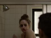 Carly Chaikin takes a shower