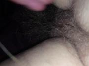 sneaky hidden look at her hairy ass crack & hairy pussy