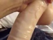 Amatuer Huge Dildo in pussy