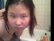 Amateur Asian teen BBW in the shower