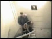 Staircase Sex Caught On Security Cam