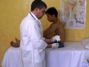 Asian twink squirts enema in doctors office