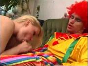Blonde teen fucked by a clown WF