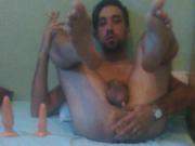 DILF fuck yourself with butt plugs