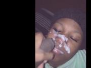 10 Amateur ebony facial cumshots vol. 2