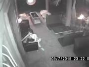 Surveillance Camera Catches Thai Whore Having Sex at cafe