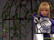 Cosplay saber fingered by fsn fan