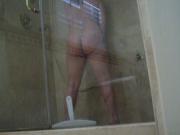 shower masturbation milf bathroom orgasm cum spy hidden ass