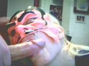 Devil sucking cock
