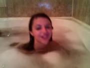 intimate bath with teen