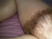 getting my cock ready for hairy pussy sex, big tits