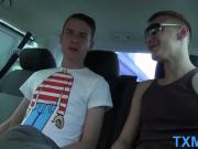 Twink Alex Hardy hardcore threesome fuck with Sean and Reece