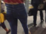 Cum on girl in public