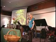 Megan singing in church