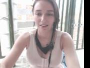 tattooed exhibitionist masturbating on her balcony
