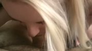 Blonde suck tiny dick