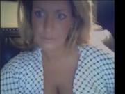 Hot Blonde MILF Flashes Her Tits On Webcam