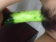 indoesian girl masturbation use cucumber