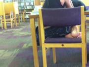 Candid persian Library Feet