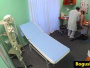 Euro babe pussylicked by the doctor