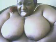 Caribbean woman on webcam