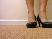 Tan stockings and heels