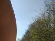 Chilling in my panties in public park