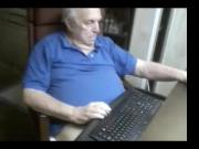 grandpa stroke on webcam