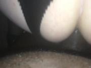 White sissy taking raw black cock