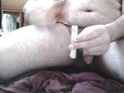 Saving up more cum for friends wife. Part 2.