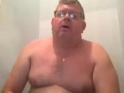 daddy chubby play and cum