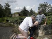 daddy blowjob outdoor