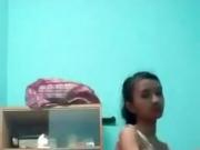 hot asian slut showing off her perfect body and playing hers