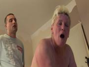 Granny is fucking a hard cock