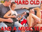 OLD4K. Dad puts guitar aside and takes care of Tina Walker