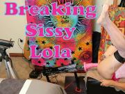 My Sissy Slut Lola on the Fucking Machine and Hankeys dildos