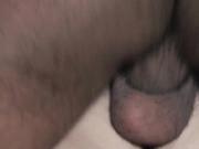 Closeup BBC Cum on White Pussy